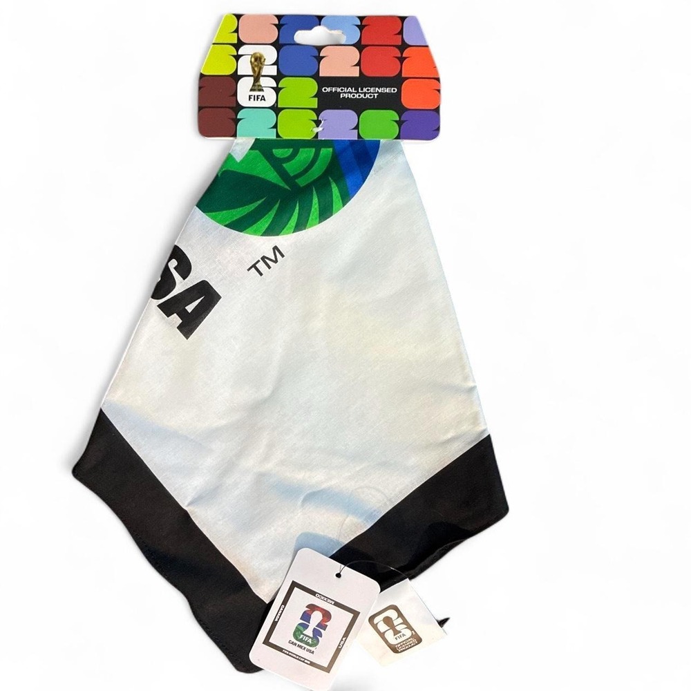 FIFA World Cup 2026 USA white & black Canada/Mexico/USA bandana
